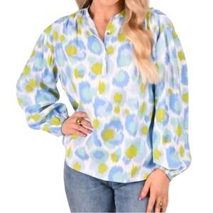 EMILY MCCARTHY Lolli Top In Cheetah‎ Ikat